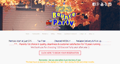 Desktop Screenshot of 123bounceparty.com